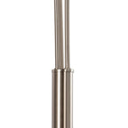 Lucande Clive floor lamp, white, 3-bulb, marble, fabric