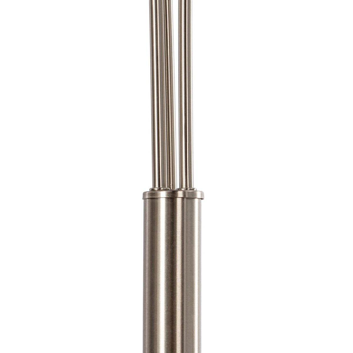 Lucande Clive floor lamp, white, 3-bulb, marble, fabric