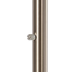 Lucande Clive floor lamp, white, 3-bulb, marble, fabric