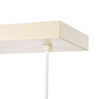 Lucande Riley pendant light, 3-bulb, long, 31.5 in, beige
