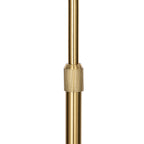 Lucande Ashley floor lamp, brass, 61 in, metal, marble