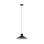 Lucande Amelia pendant light, 1-bulb, 17.7 in, black