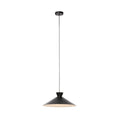 Lucande Amelia pendant light, 1-bulb, 17.7 in, black