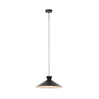 Lucande Amelia pendant light, 1-bulb, 17.7 in, black