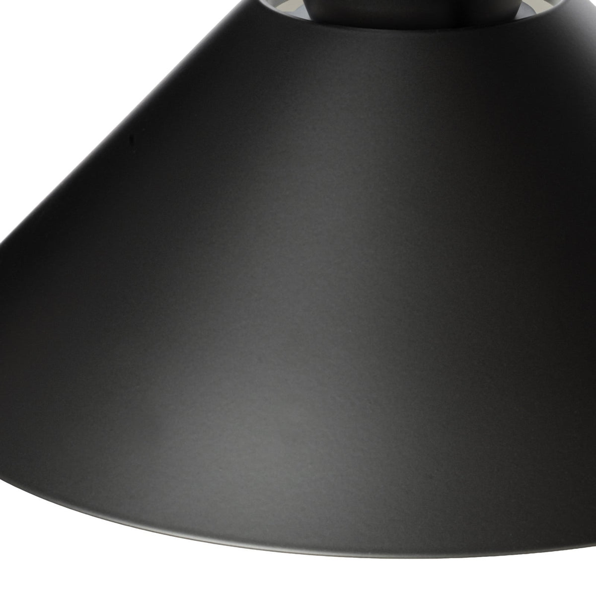 Lucande Amelia pendant light, 3-bulb, 33.5 in, black