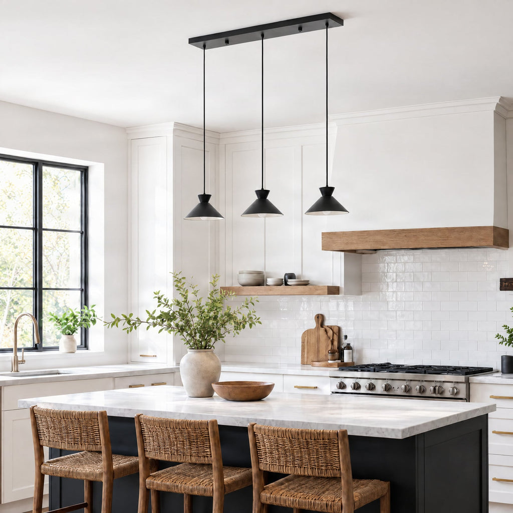 Amelia 33 1/2" Black Pendant Light