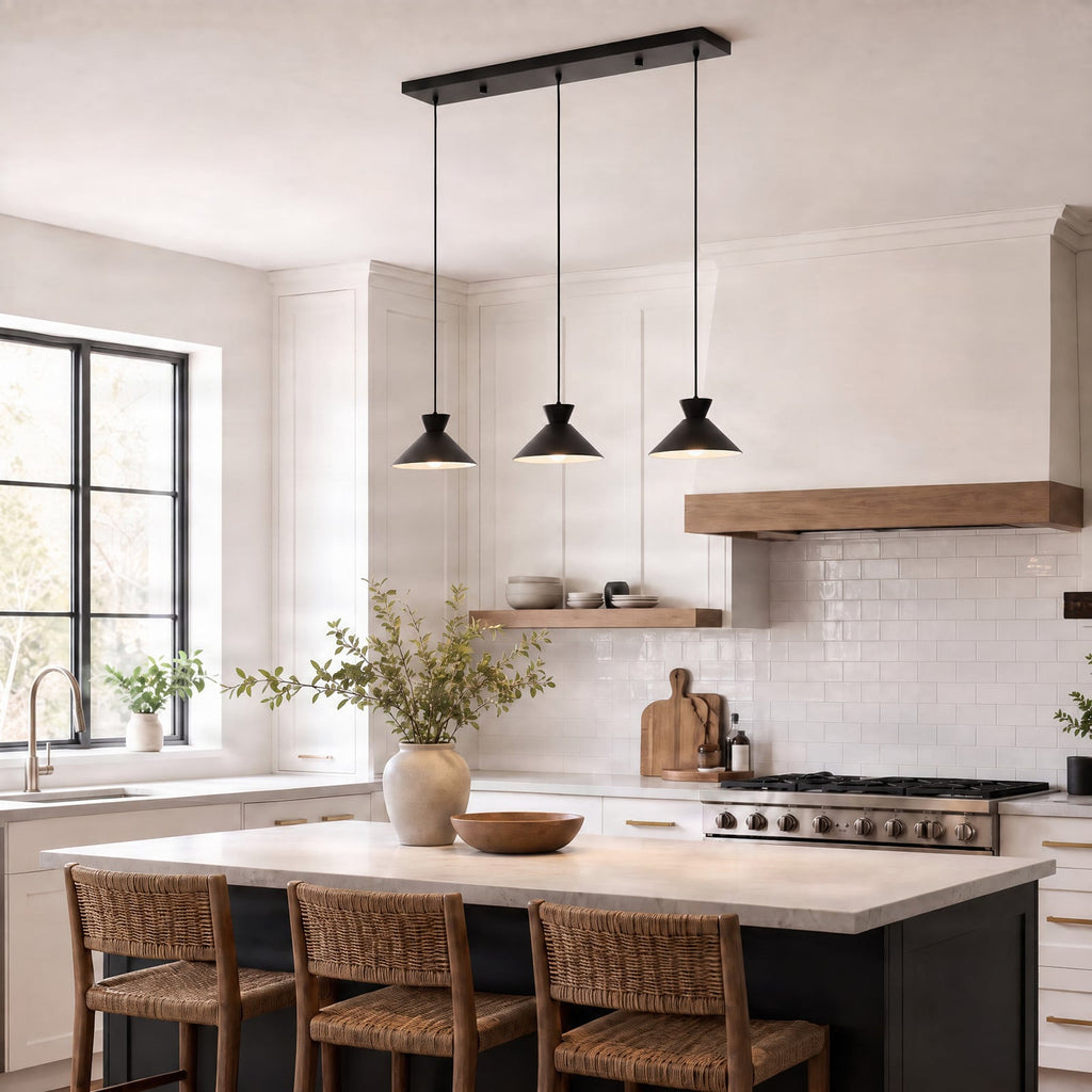 Amelia 33 1/2" Black Pendant Light