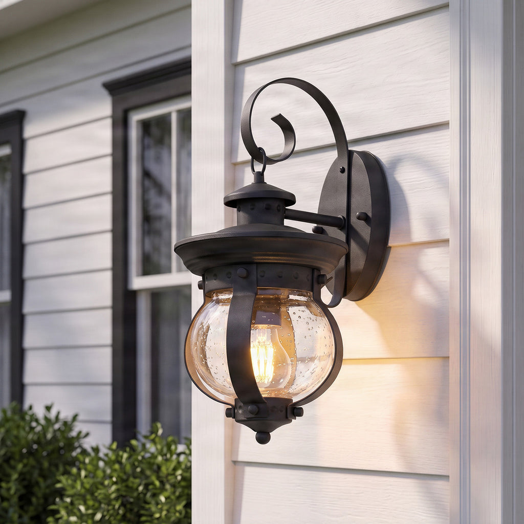Farley 15 3/4" Dark Gray Outdoor Wall Sconce