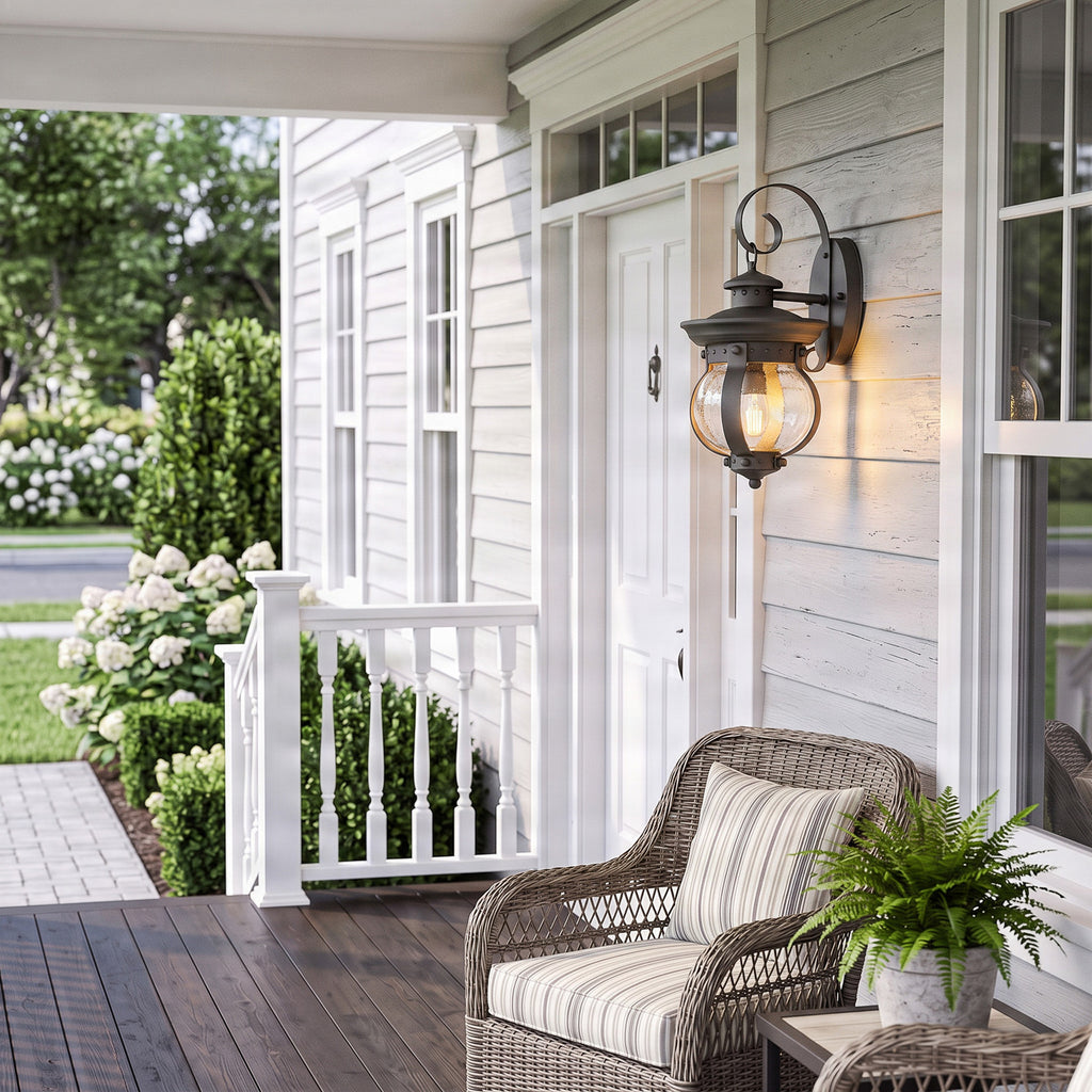 Farley 15 3/4" Dark Gray Outdoor Wall Sconce