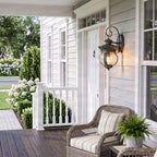 Farley 15 3/4" Dark Gray Outdoor Wall Sconce