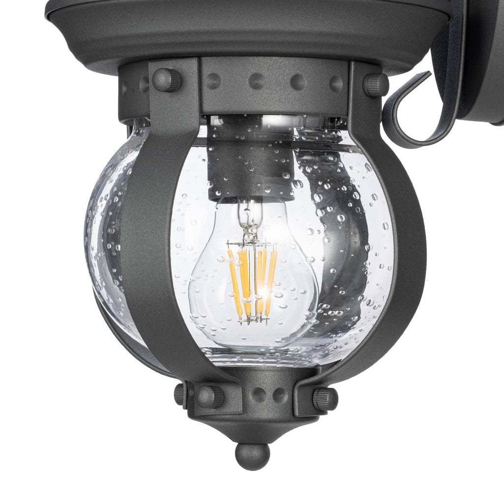 Lucande Farley outdoor wall light, 15.7 in, dark grey, metal