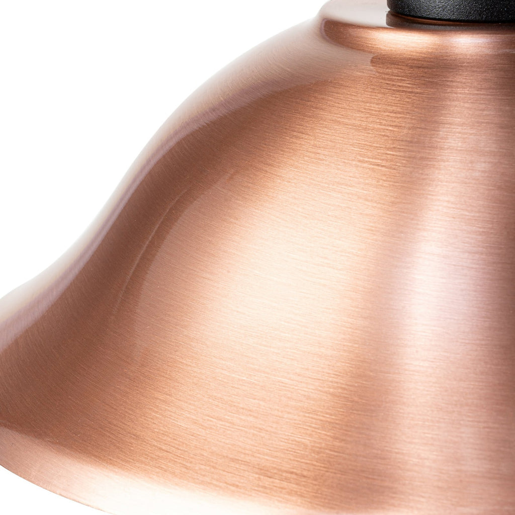 Lucande Clint outdoor wall lamp, copper, top-mounted socket, metal
