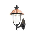 Lucande Clint outdoor wall lamp, copper, top-mounted socket, metal