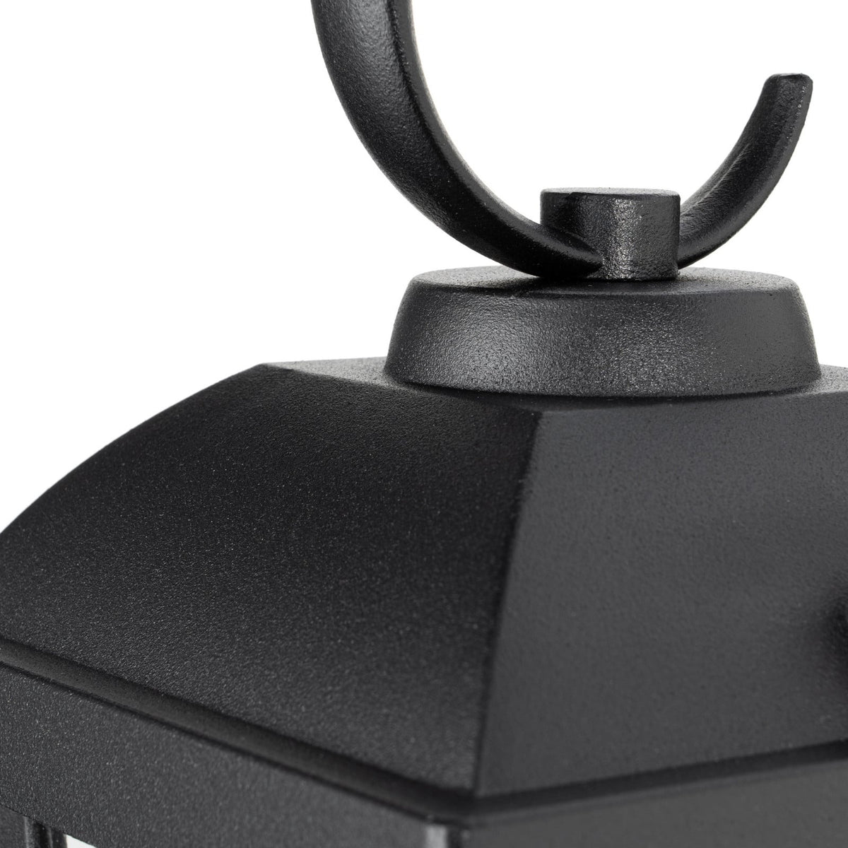 Lucande Eloane outdoor wall light, 11 in, black, stainless steel