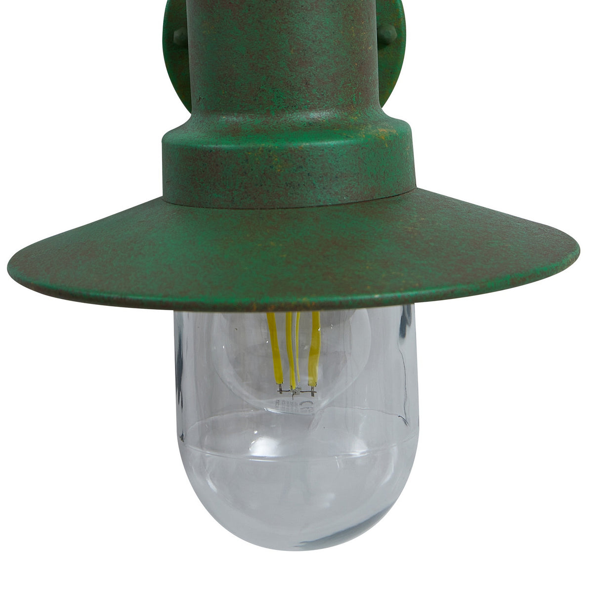 Eloretta 12 1/4" Green Glass Outdoor Wall Sconce