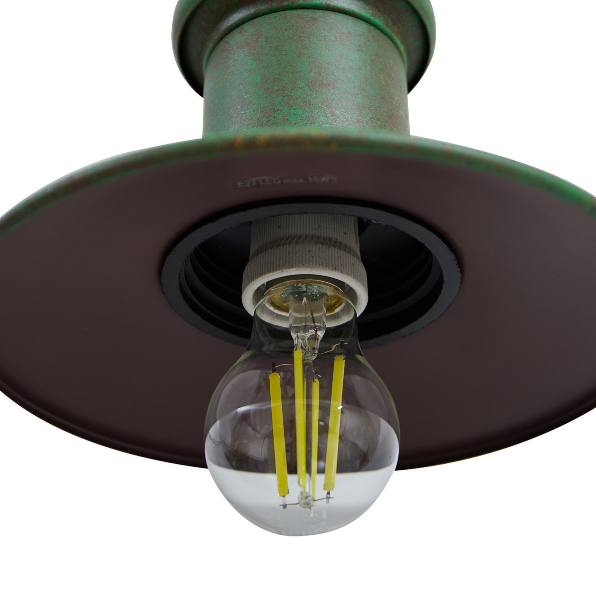 Eloretta 12 1/4" Green Glass Outdoor Wall Sconce
