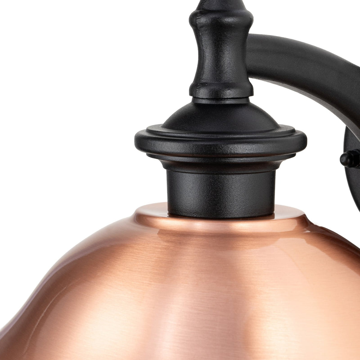 Lucande Clint outdoor wall lamp, copper, bottom-mounted socket, metal