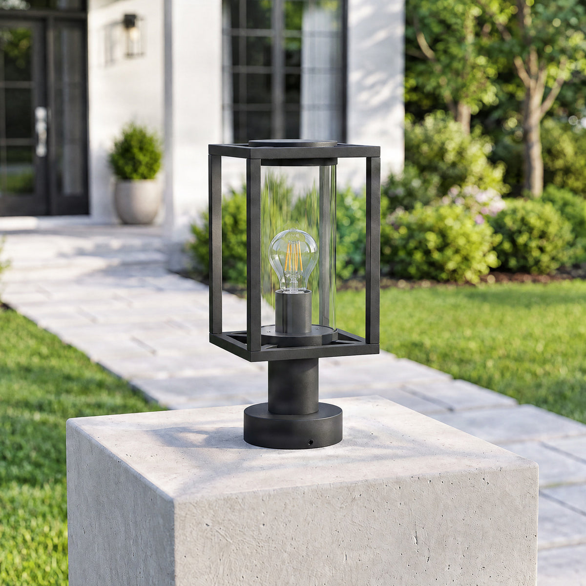 Ferda 14 1/2" Anthracite Base Lamp