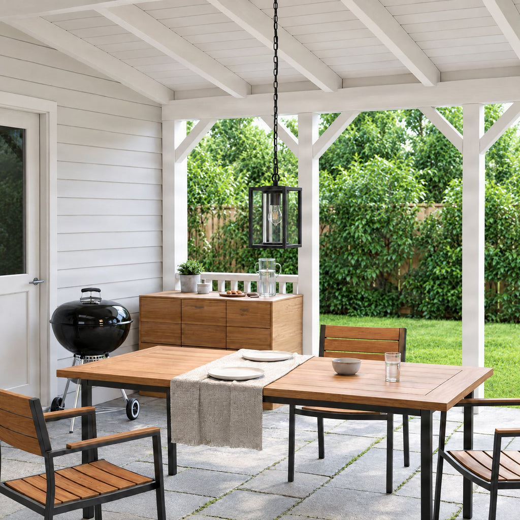 Ferda 6 1/2" Anthracite Outdoor Pendant Light