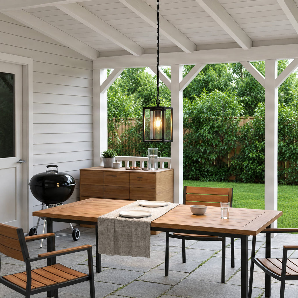 Ferda 6 1/2" Anthracite Outdoor Pendant Light