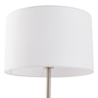 Aovan 67" Nickel Floor Lamp with Shelf & USB Port