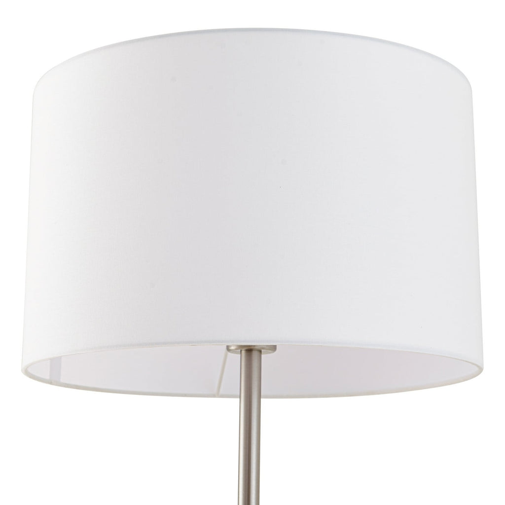 Aovan 67" Nickel Floor Lamp with Shelf & USB Port