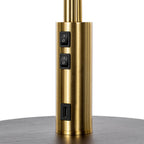Aovan 67" Brass Floor Lamp with Shelf & USB Port
