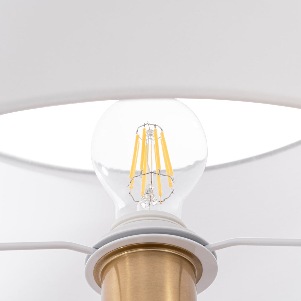 Aovan 67" Brass Floor Lamp with Shelf & USB Port