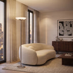Ragna 71" Nickel LED Floor Lamp