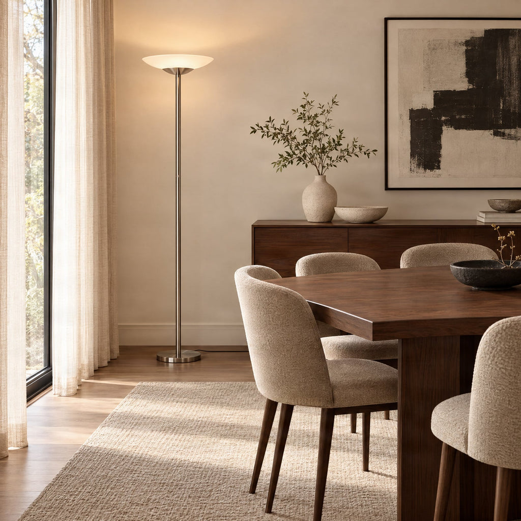 Ragna 71" Nickel LED Floor Lamp