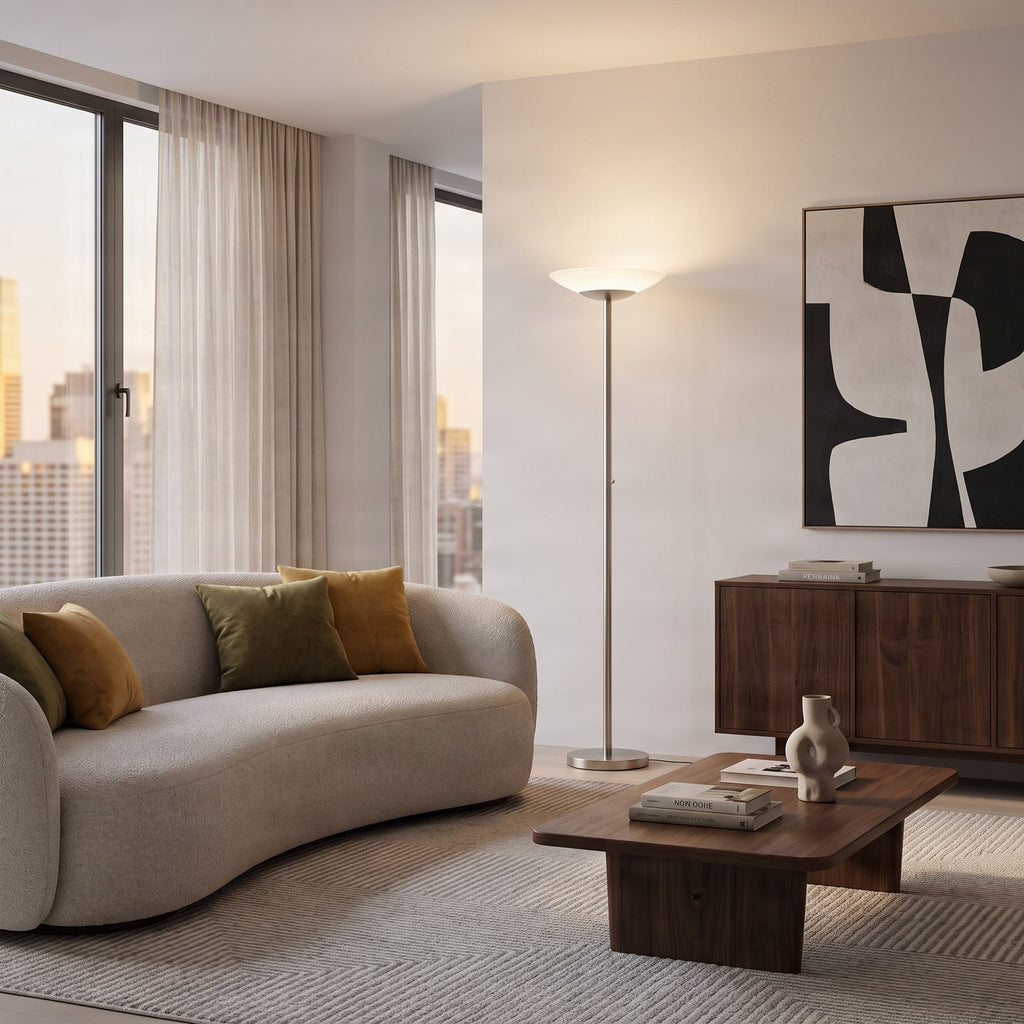 Ragna 71" Nickel LED Floor Lamp