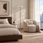 Ragna 71" Nickel LED Floor Lamp with Reading Light