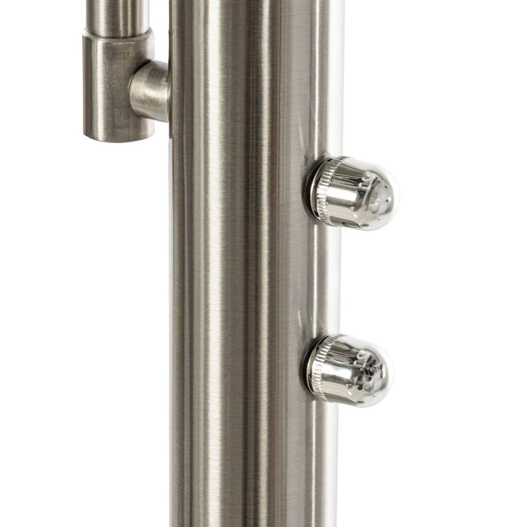 Ragna 71" Nickel LED Floor Lamp with Reading Light