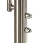 Ragna 71" Nickel LED Floor Lamp with Reading Light