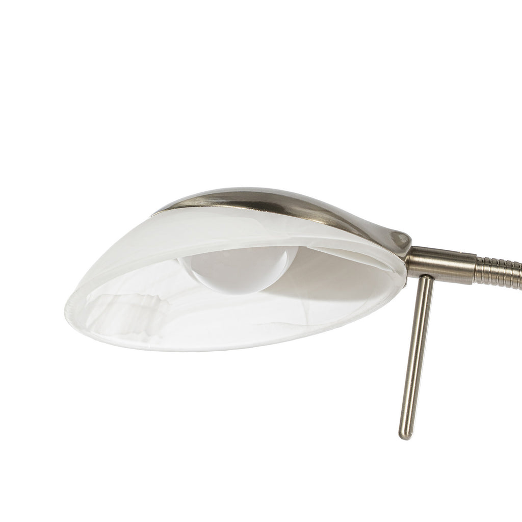 Ragna 71" Nickel LED Floor Lamp with Reading Light