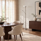 Ragna 71" Nickel LED Floor Lamp with Reading Light