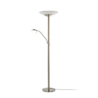 Ragna 71" Nickel LED Floor Lamp with Reading Light