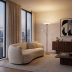 Ragna 71" Nickel LED Floor Lamp with Reading Light
