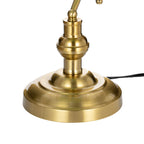 Lucande Milenka table lamp, brass, height 15.35 in, metal