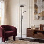 Ragna 71" Brown LED Floor Lamp with Reading Light