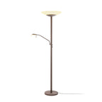 Ragna 71" Brown LED Floor Lamp with Reading Light