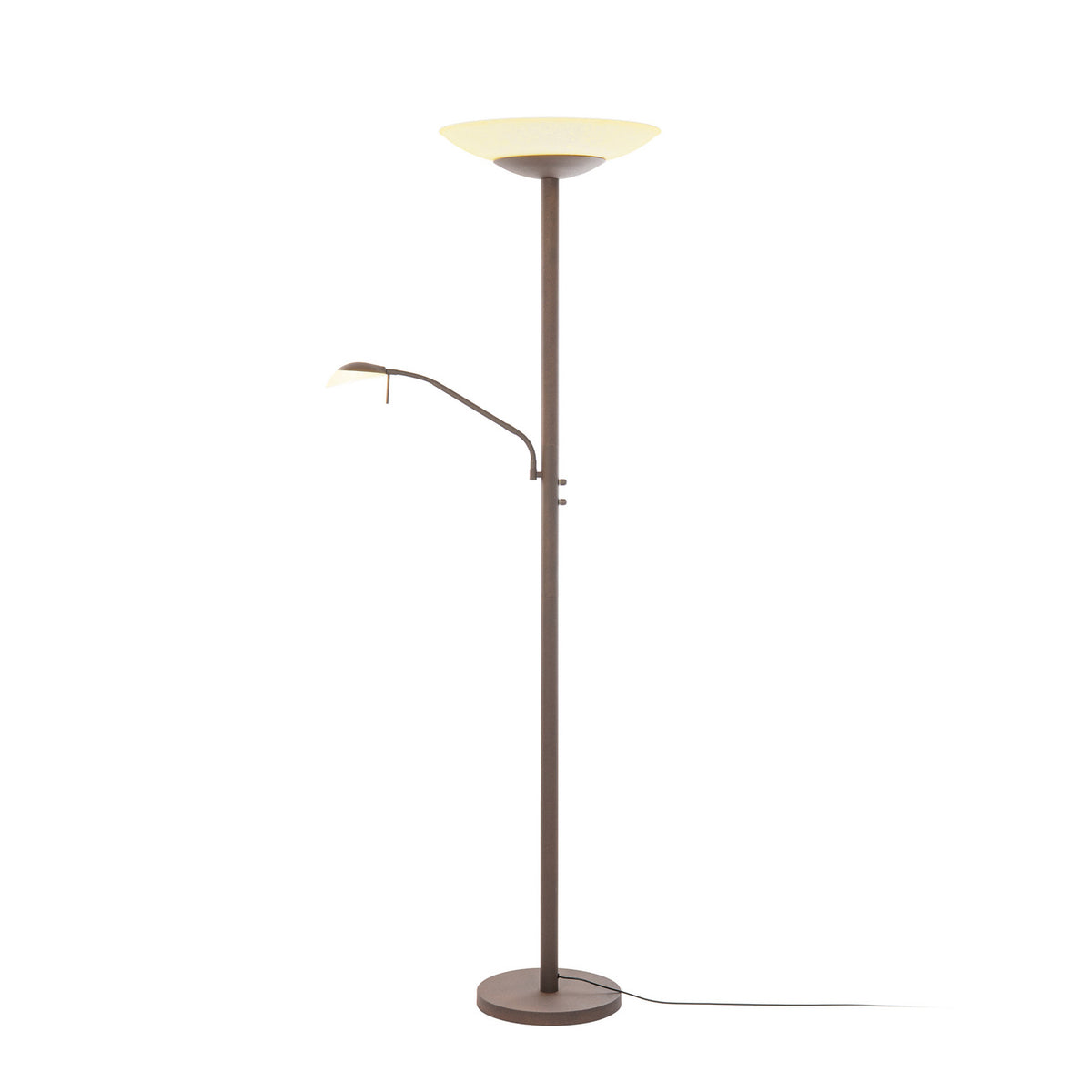 Ragna 71" Brown LED Floor Lamp with Reading Light