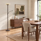 Ragna 71" Brown LED Floor Lamp with Reading Light