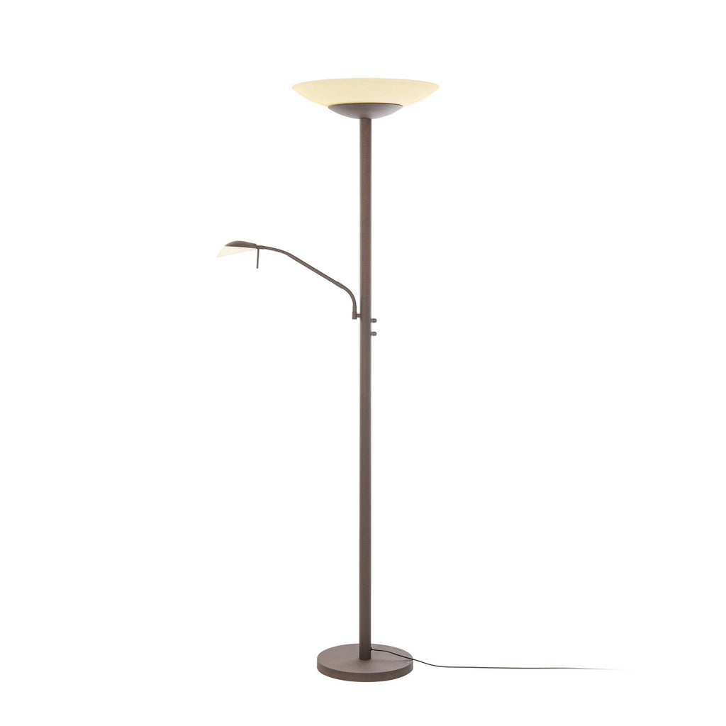 Ragna 71" Brown LED Floor Lamp with Reading Light