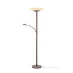 Ragna 71" Brown LED Floor Lamp with Reading Light