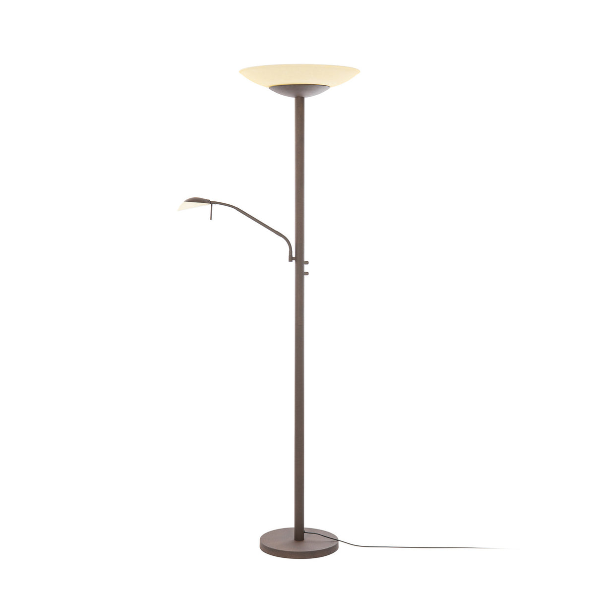 Ragna 71" Brown LED Floor Lamp with Reading Light