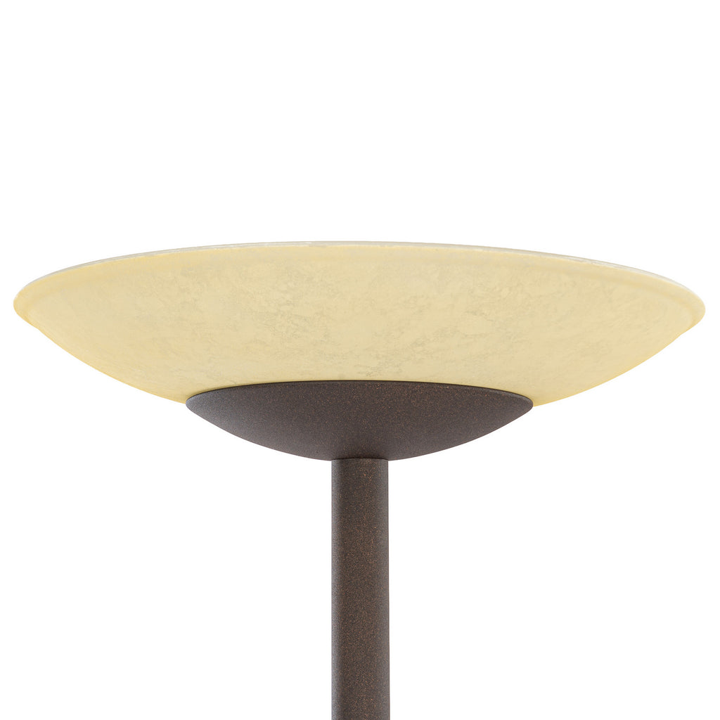 Ragna 71" Brown LED Floor Lamp with Reading Light