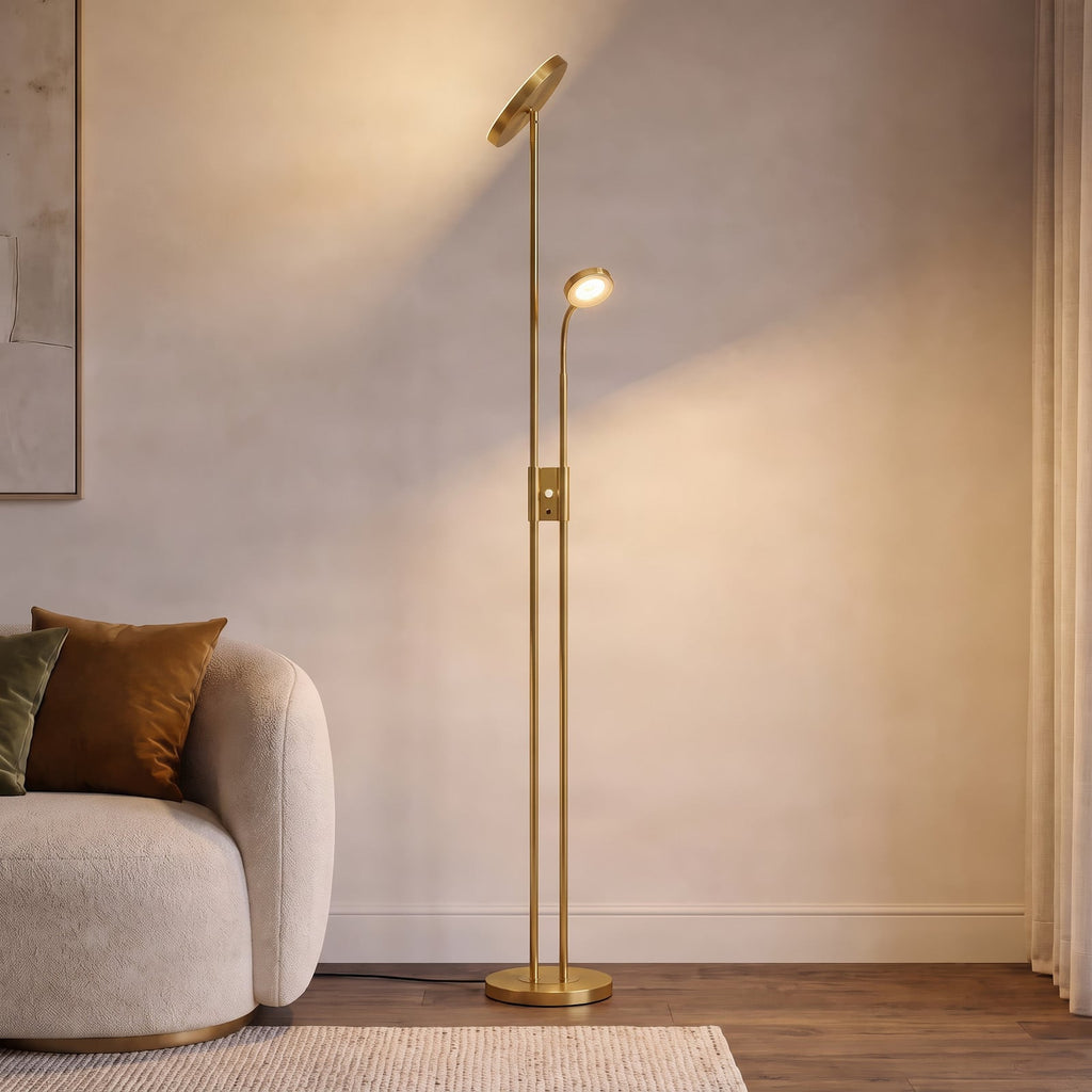 Seppa 71" Brass LED Floor Lamp