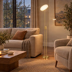 Seppa 71" Brass LED Floor Lamp