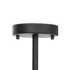Lucande Marilou ceiling light, black, 4-bulb, Ø 27.56 in